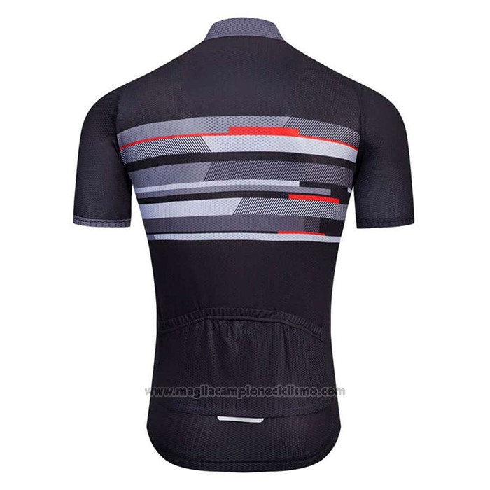 2021 Abbigliamento Ciclismo Factory Stock Nero Manica Corta e Salopette